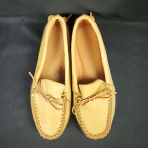 Quoddy Genuine Deerskin Moccasins Men Size 10 Vintage New in Box 1982 READ